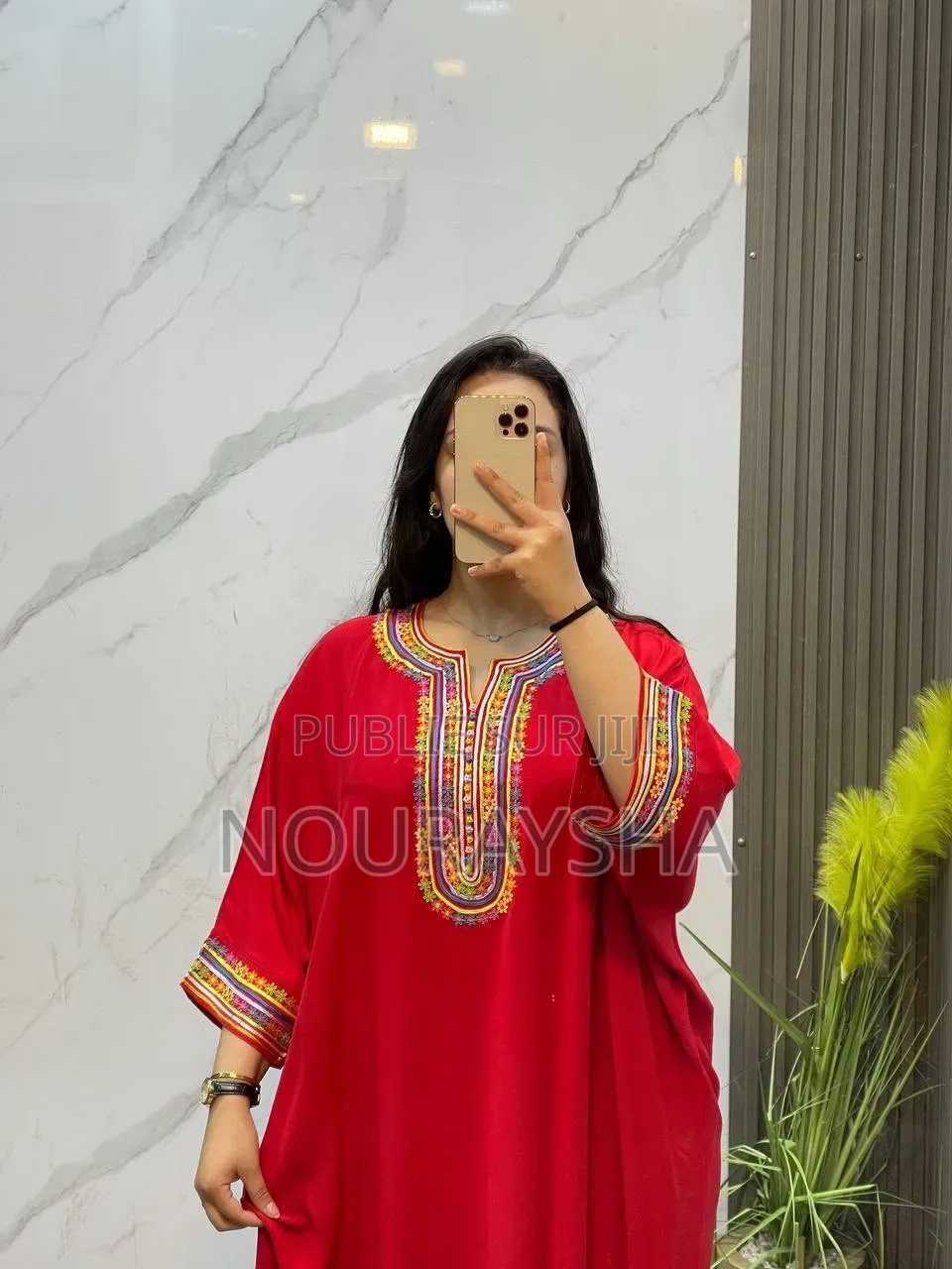 Robe Marocaine Très Élégantes en Tissu Coton Premier Choix