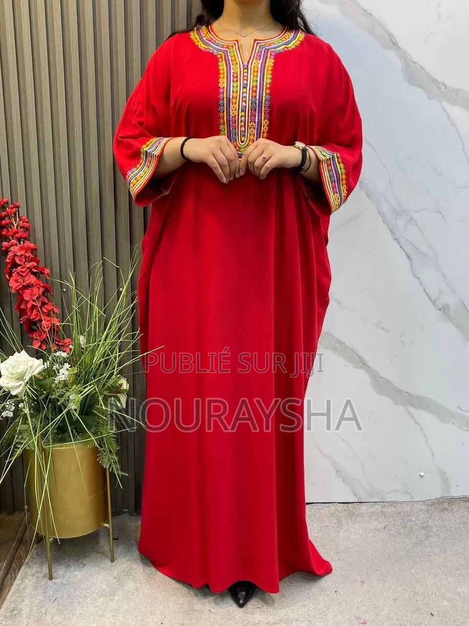 Robe Marocaine Très Élégantes en Tissu Coton Premier Choix