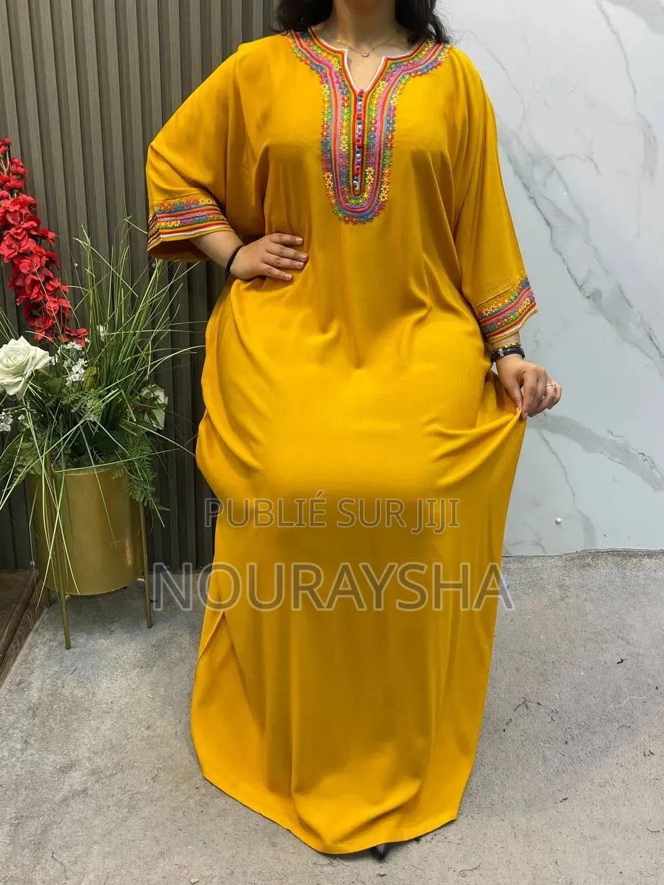 Robe Marocaine Très Élégantes en Tissu Coton Premier Choix