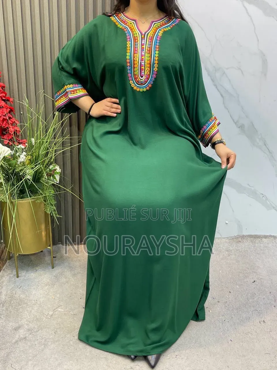Robe Marocaine Très Élégantes en Tissu Coton Premier Choix