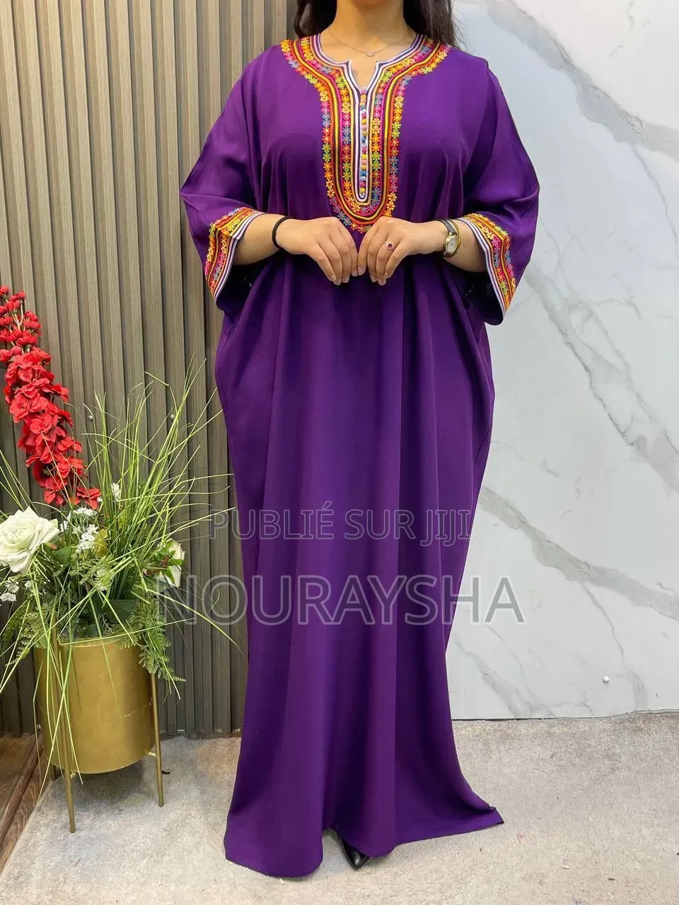 Robe Marocaine Très Élégantes en Tissu Coton Premier Choix