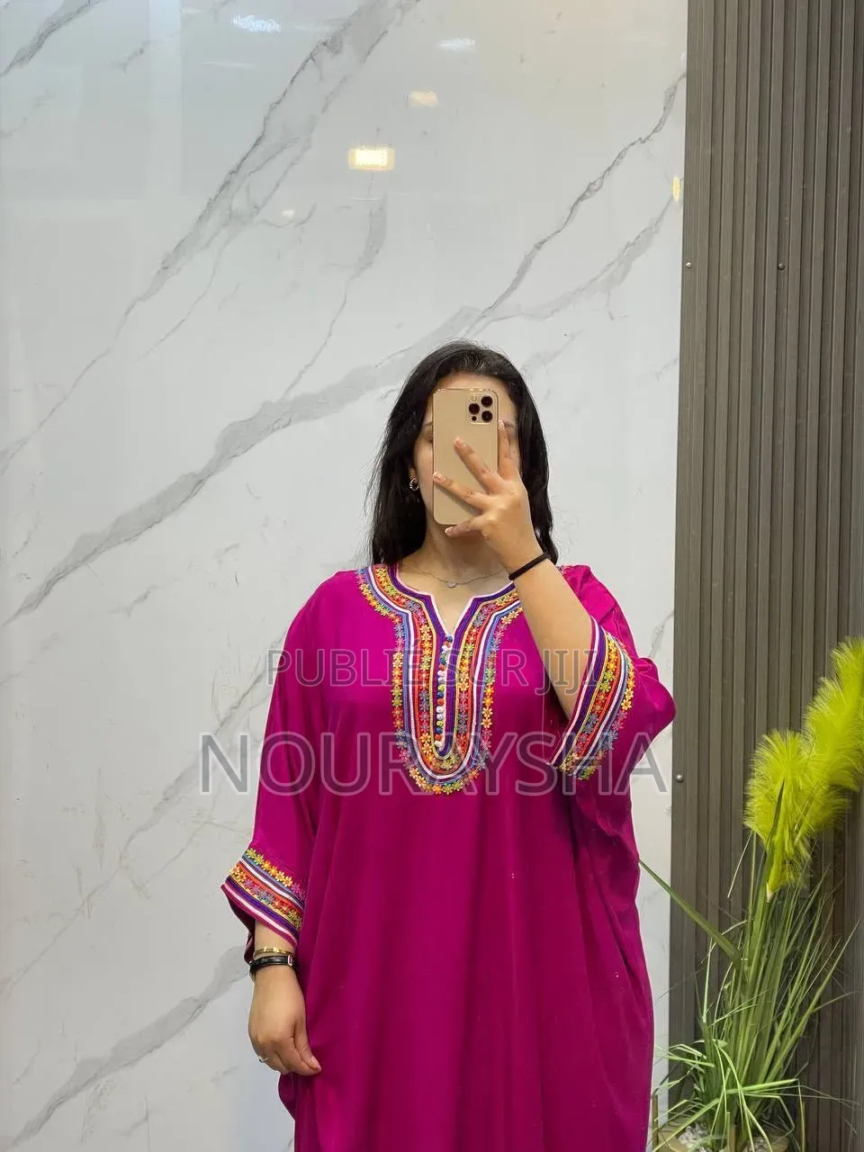 Robe Marocaine Très Élégantes en Tissu Coton Premier Choix