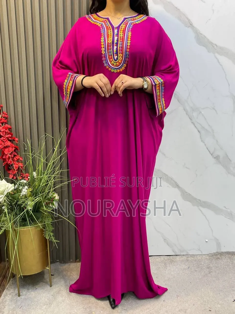 Robe Marocaine Très Élégantes en Tissu Coton Premier Choix
