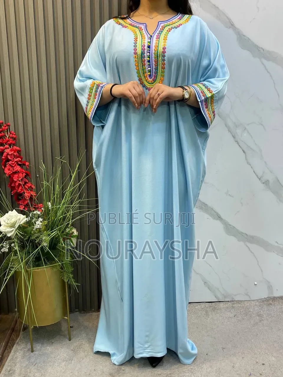 Robe Marocaine Très Élégantes en Tissu Coton Premier Choix
