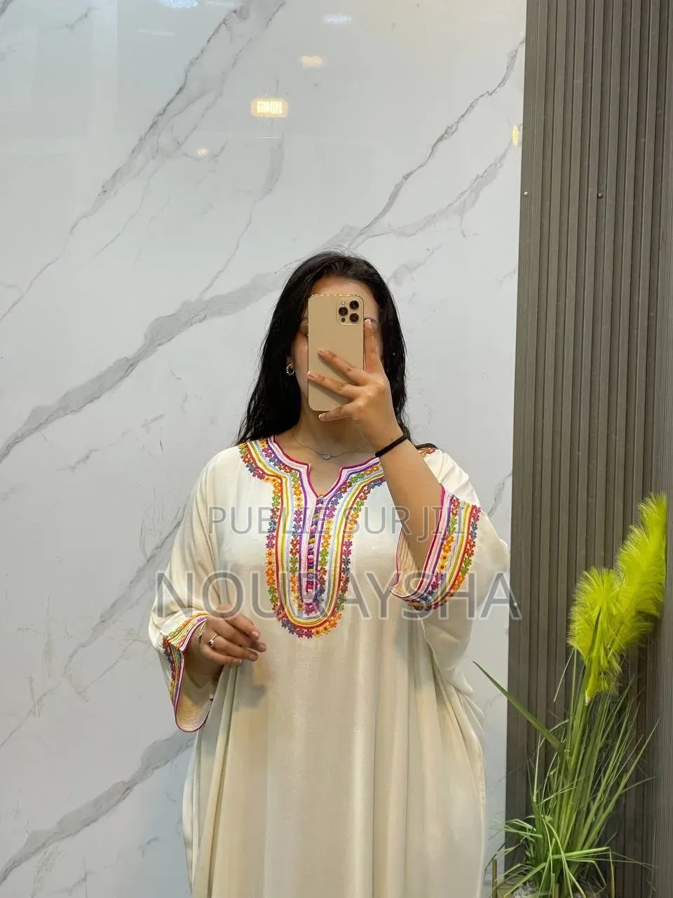 Robe Marocaine Très Élégantes en Tissu Coton Premier Choix
