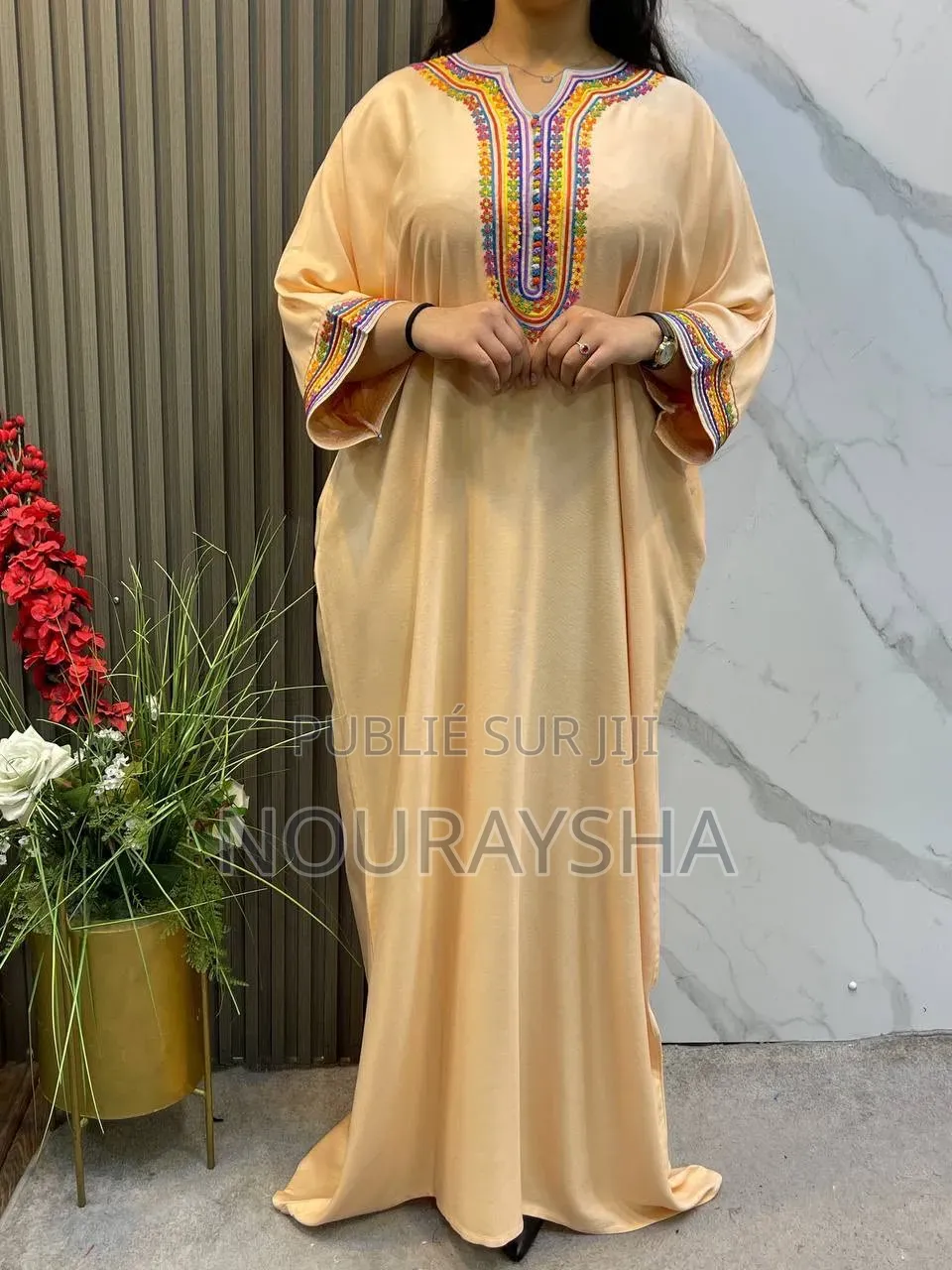 Robe Marocaine Très Élégantes en Tissu Coton Premier Choix