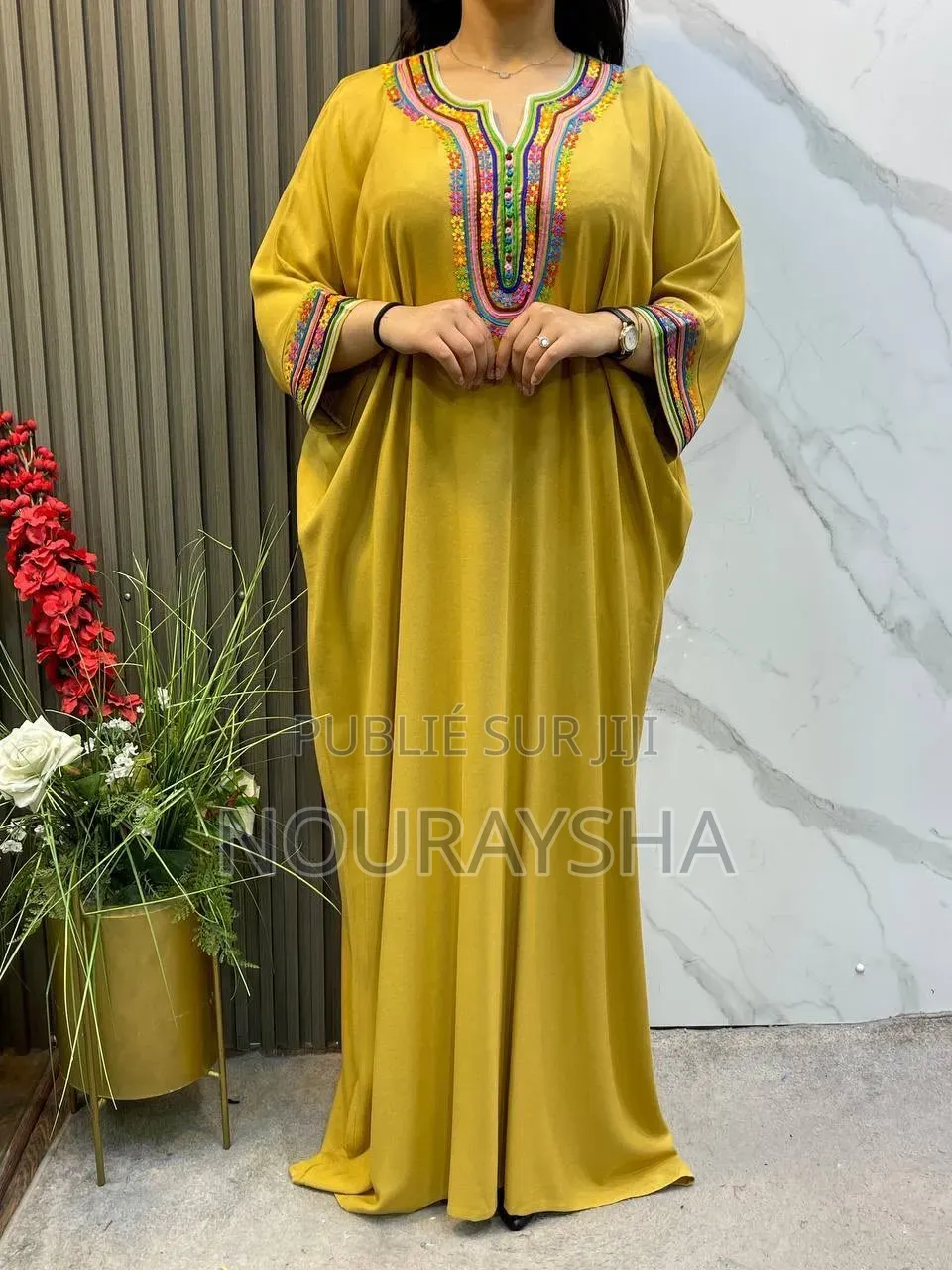 Robe Marocaine Très Élégantes en Tissu Coton Premier Choix