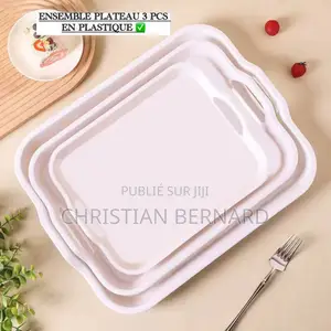Ensemble De 3 Plateaux De Service Multifonctions