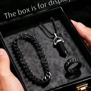 Montre Chaîne Bague Bracelet Pour Homme