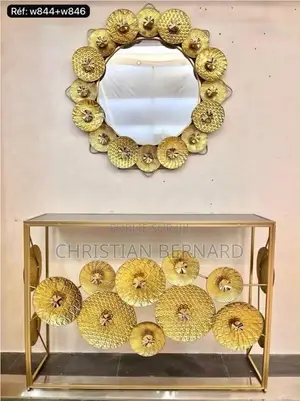 Ensemble Console Et Miroir Mural Design Moderne