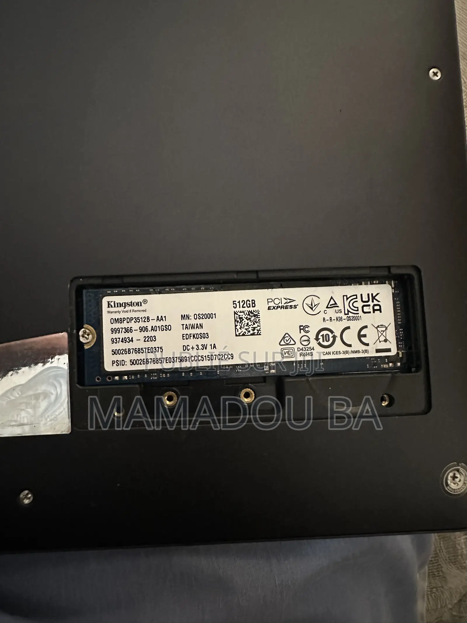 SSD NVMe M.2 Kingston 512 Go – Très Bon État