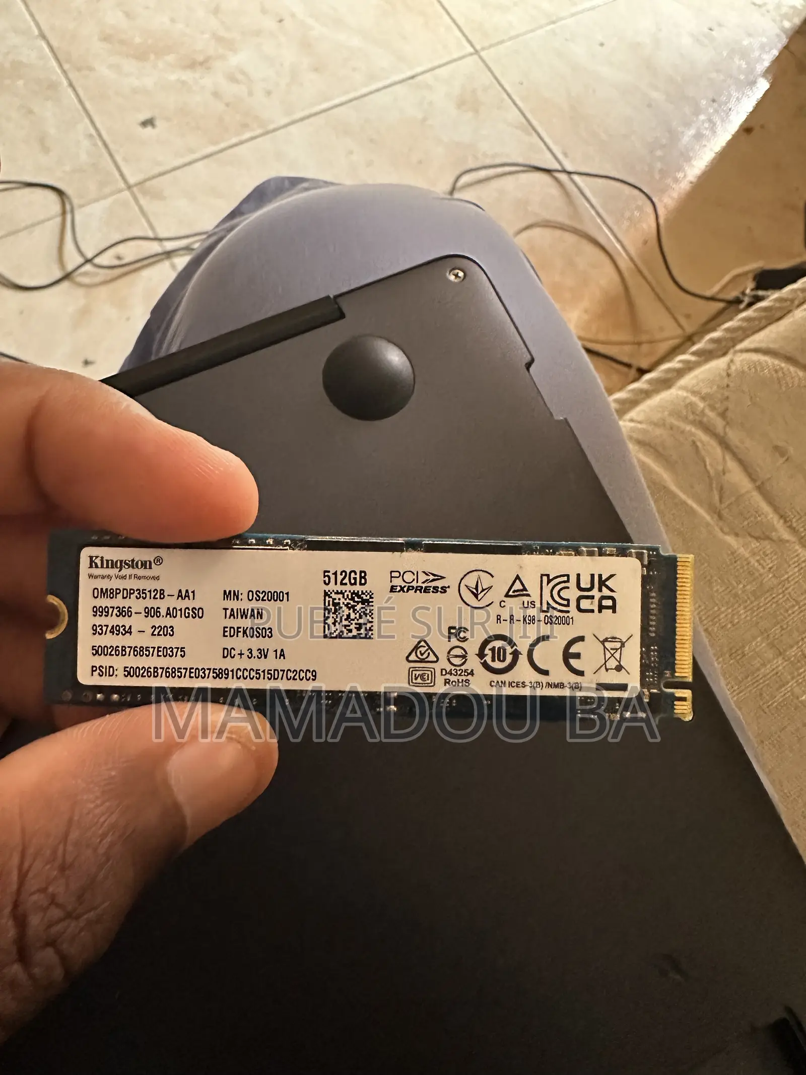 SSD NVMe M.2 Kingston 512 Go – Très Bon État