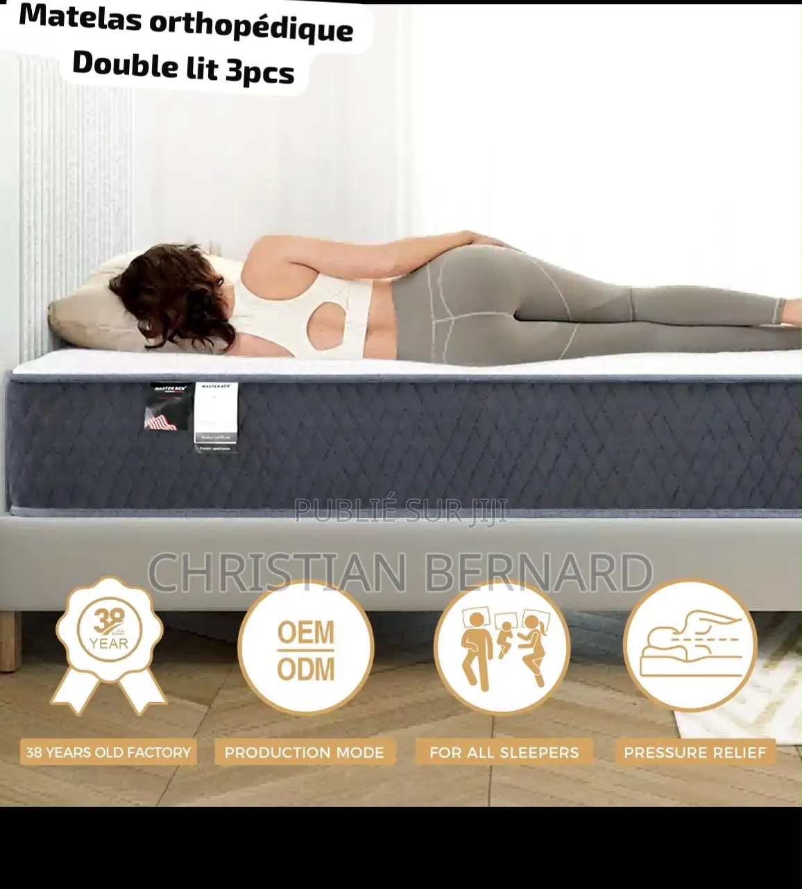 Matelas Orthopédique 2 Personnes Haute Densité – Confort All-Sleepers