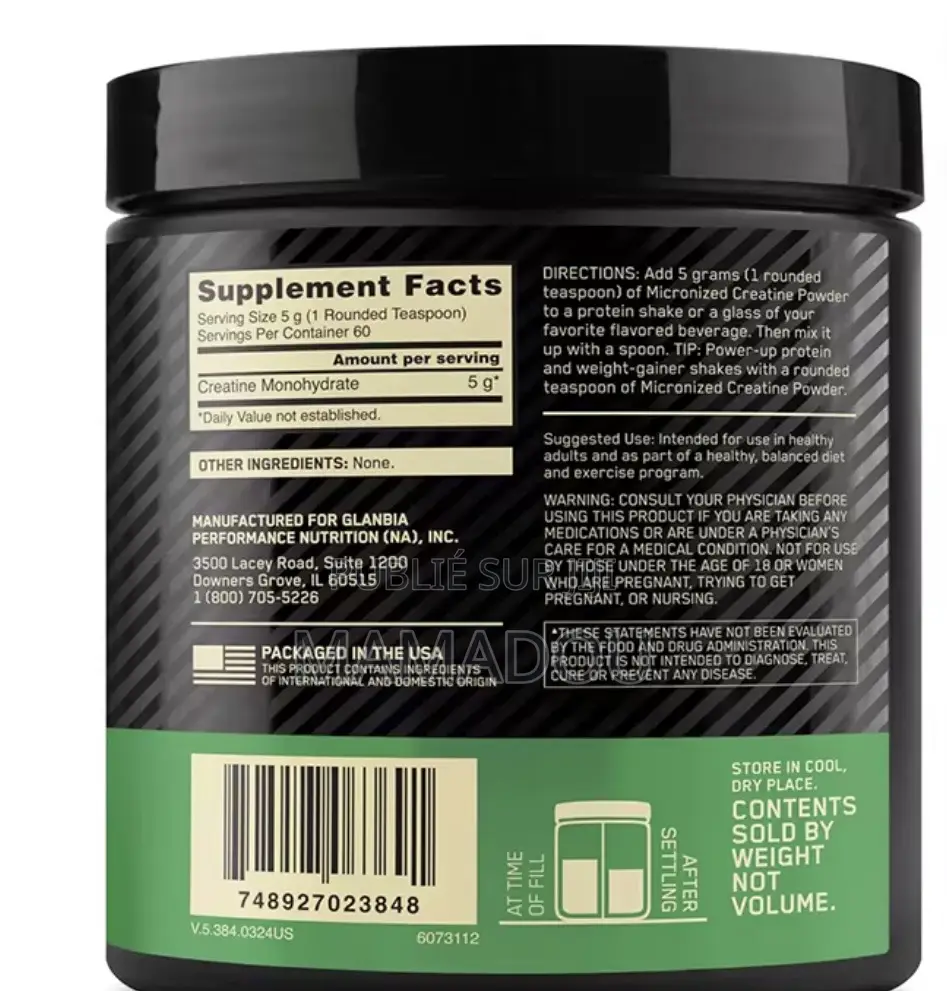 Creatine Micronized Monohydrate