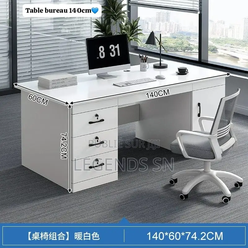 Table Bureau Avec Tiroirs