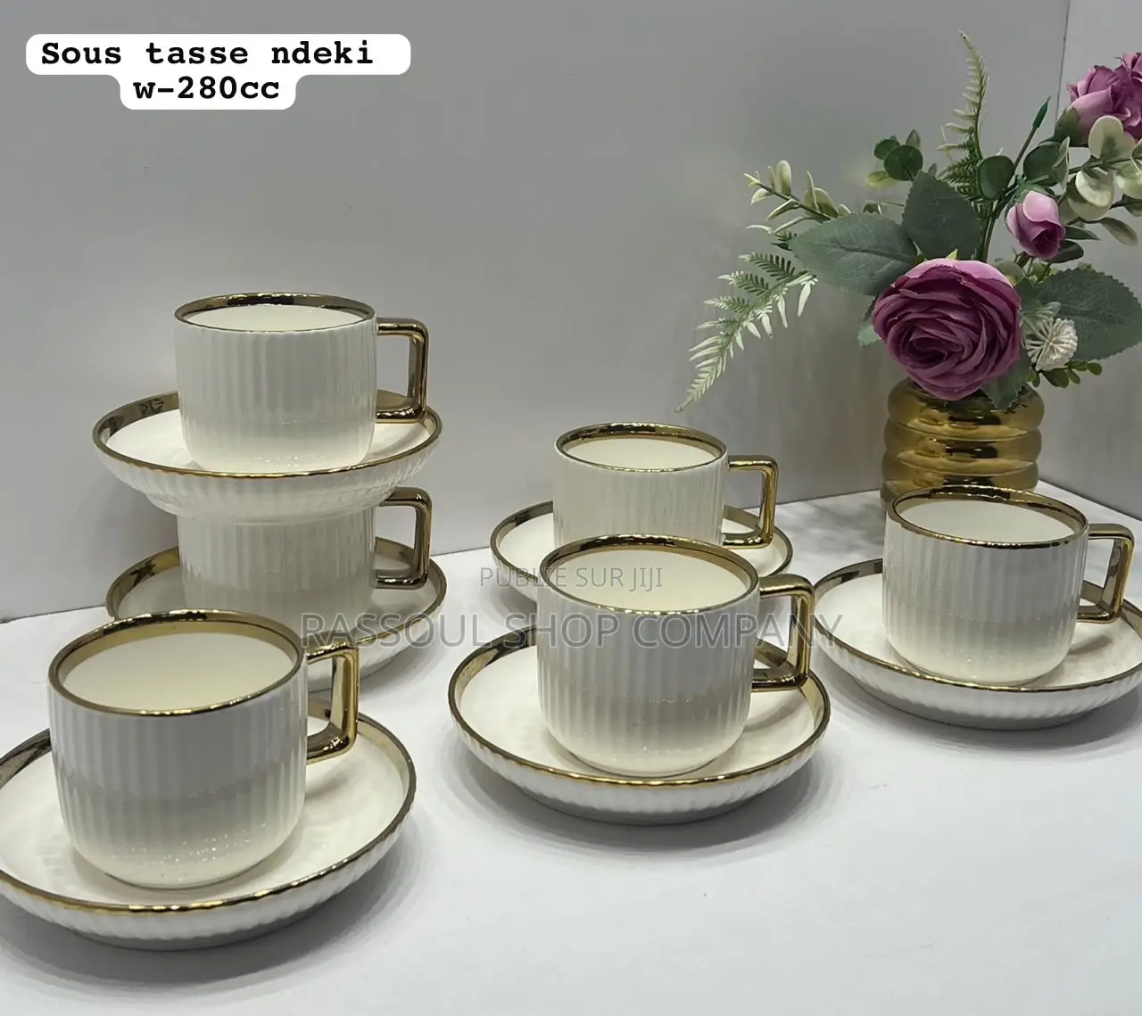 Tasse Déjeuner 12 Pièces en Verre Prix:6000f