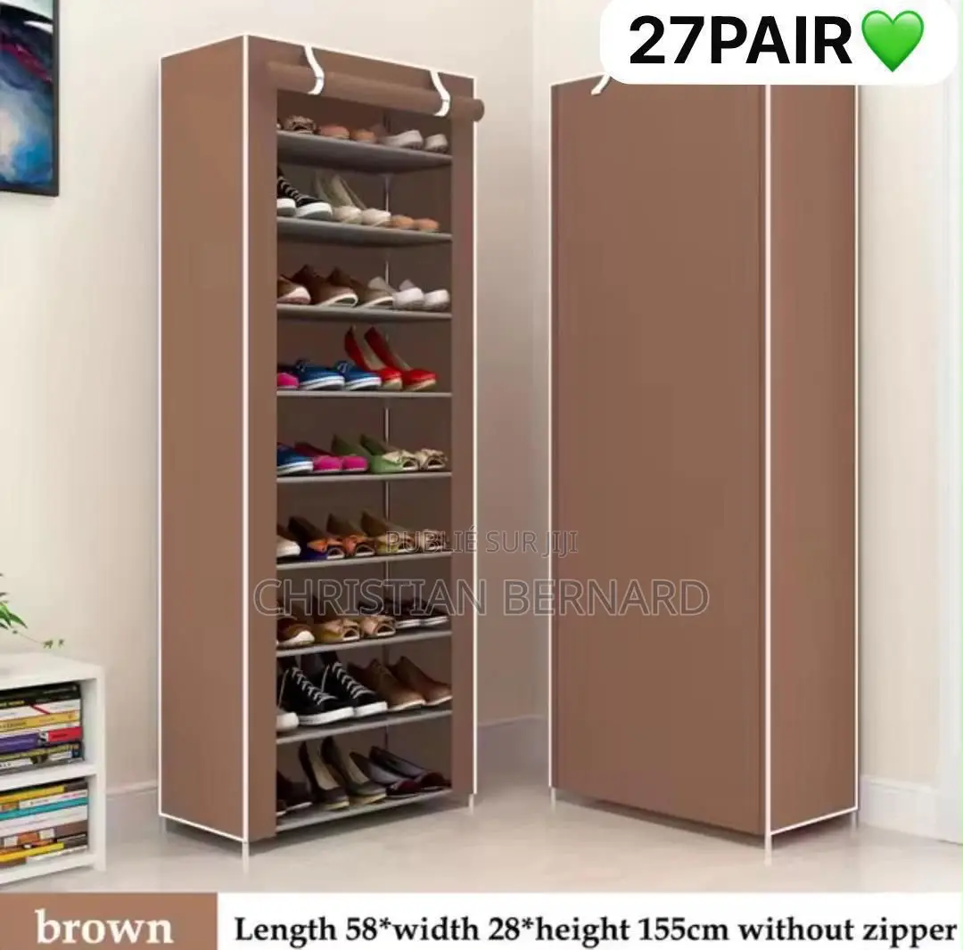 Armoire Rangement Chaussures 9 Niveaux – Jusqu'à 27 Paires !