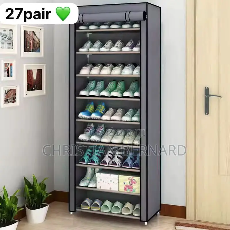 Armoire Rangement Chaussures 9 Niveaux – Jusqu'à 27 Paires !