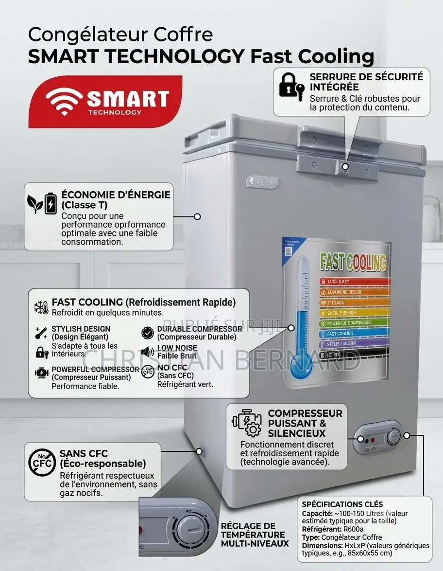 Congélateur Smart Technologie À 80L