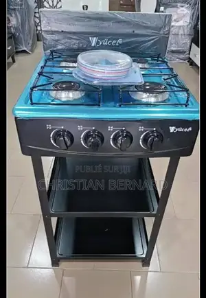 Cuisinière À Gaz YÜCEL 4 Feux Avec Support De Stockage
