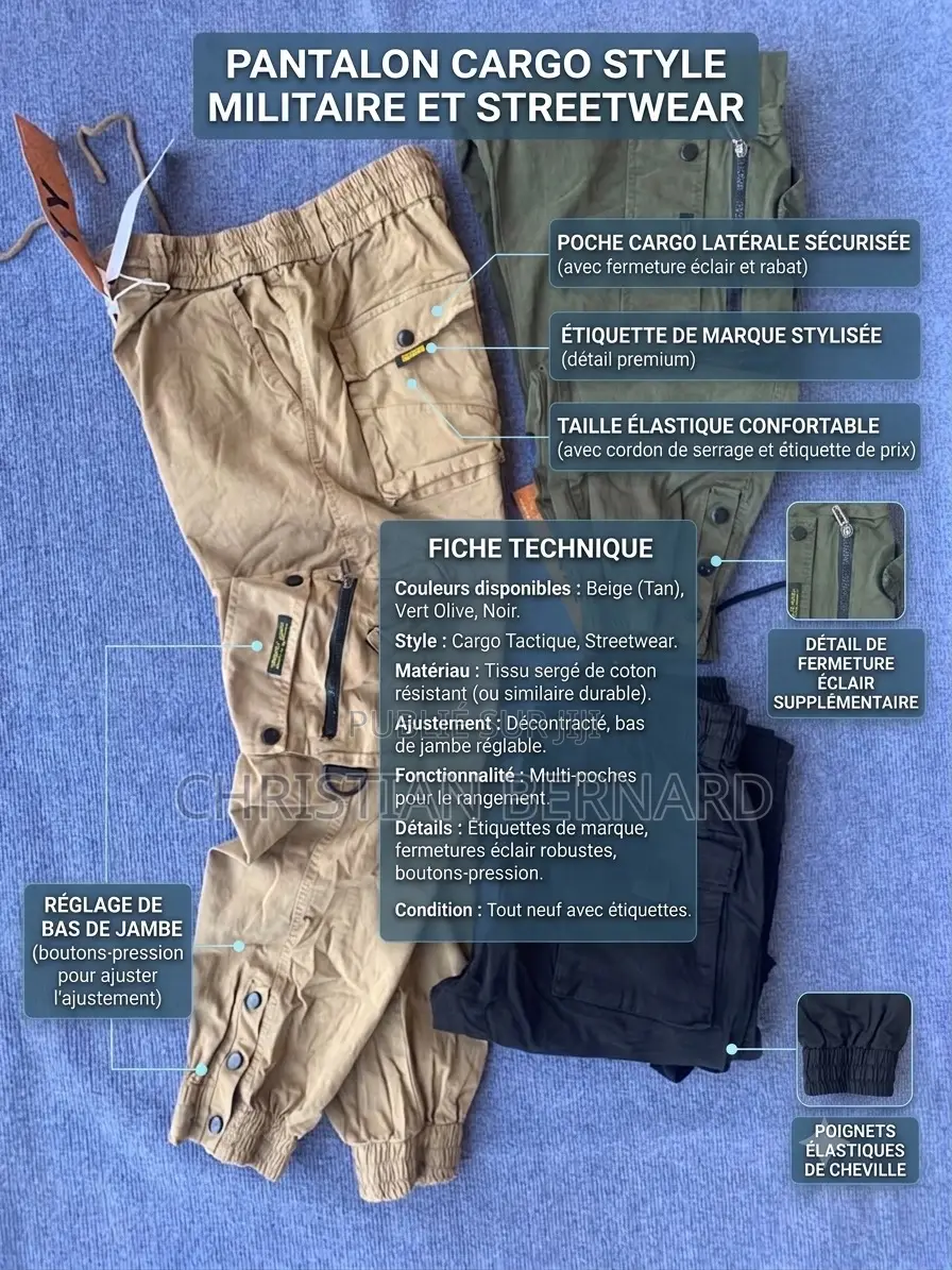 Pantalon Cargo