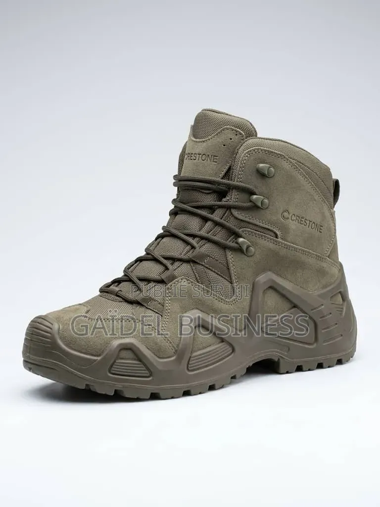CRESTONE] Bottes Tactiques Militaires Homme - Résistantes Et Durables