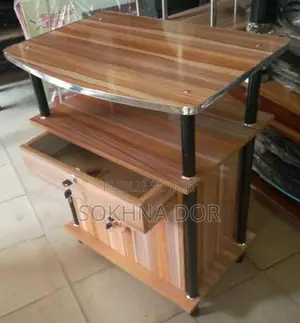 Table TV Avec Battant Et Tiroir