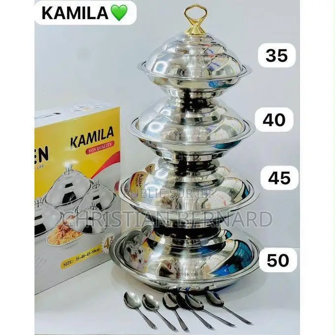Ensemble De Bols De Service en Acier Inoxydable (Set De 4 Pièces)