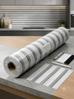 Rouleau De Papier Peint Adhésif Effet Bois Rayé
