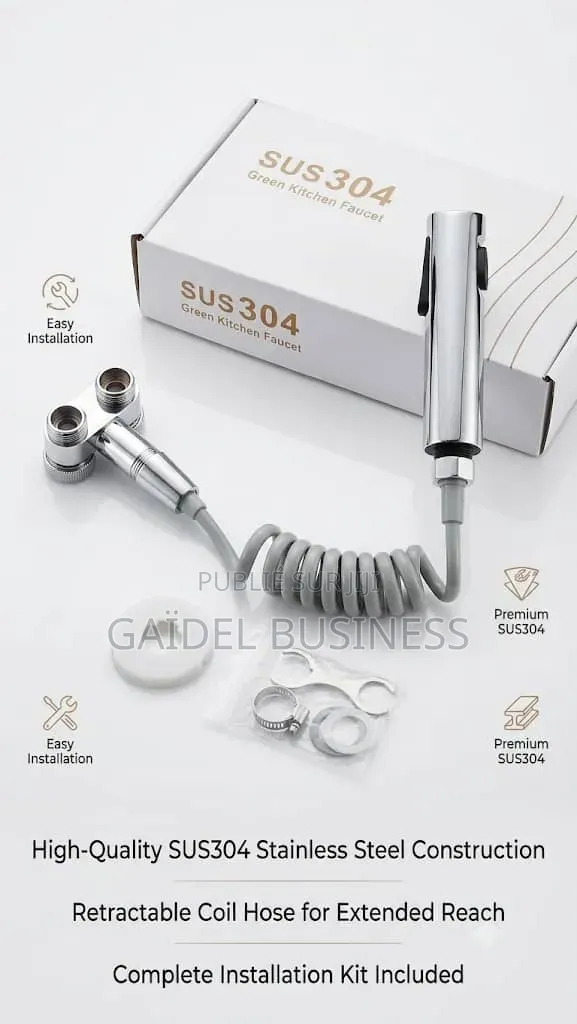 Kit Douchette De Robinet Extensible SUS 304