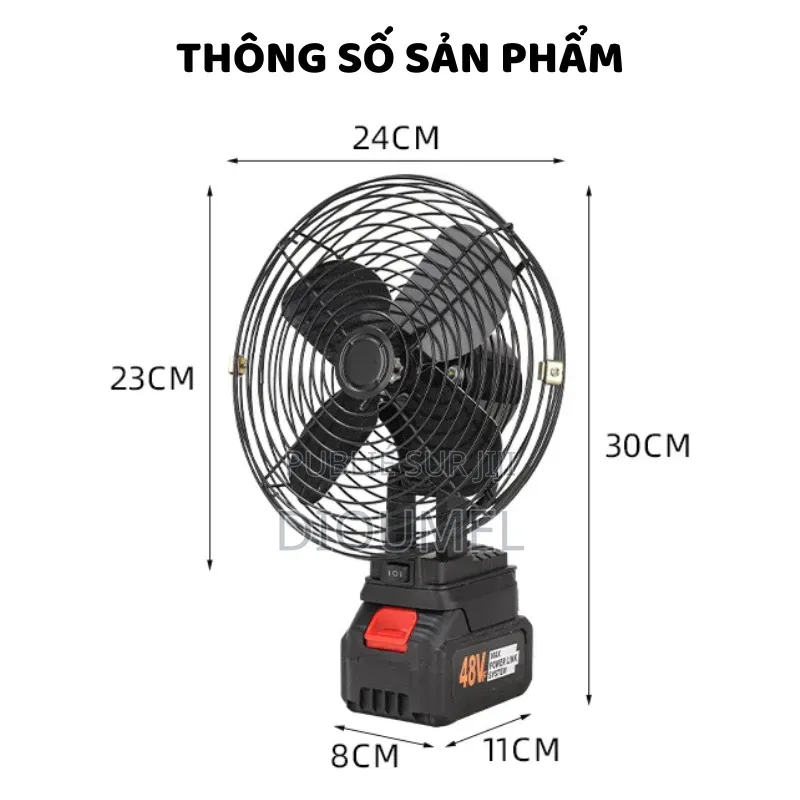 Ventilateur Rechargeable Lithium