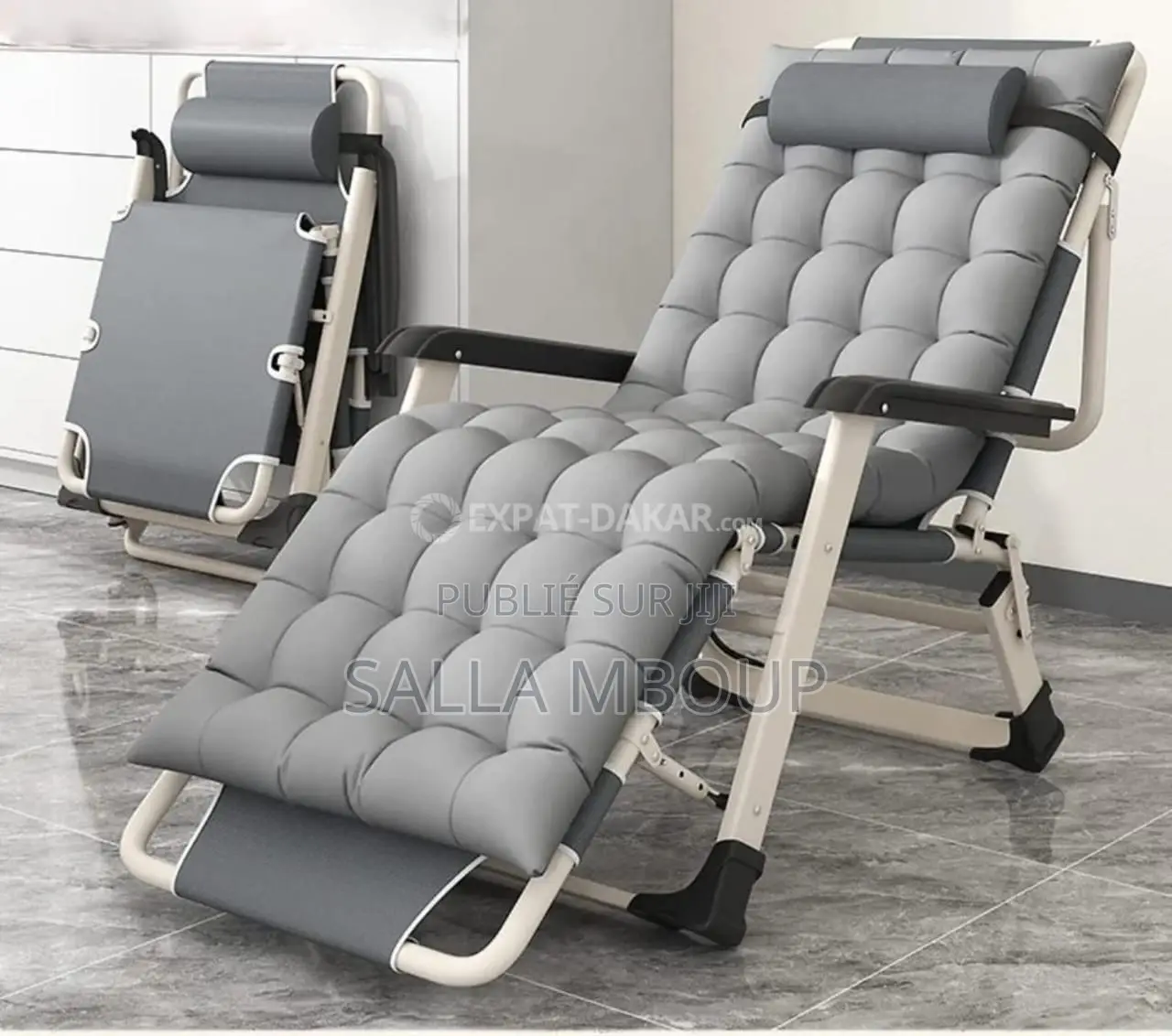 Chaise Pliante Longue Avec Housse