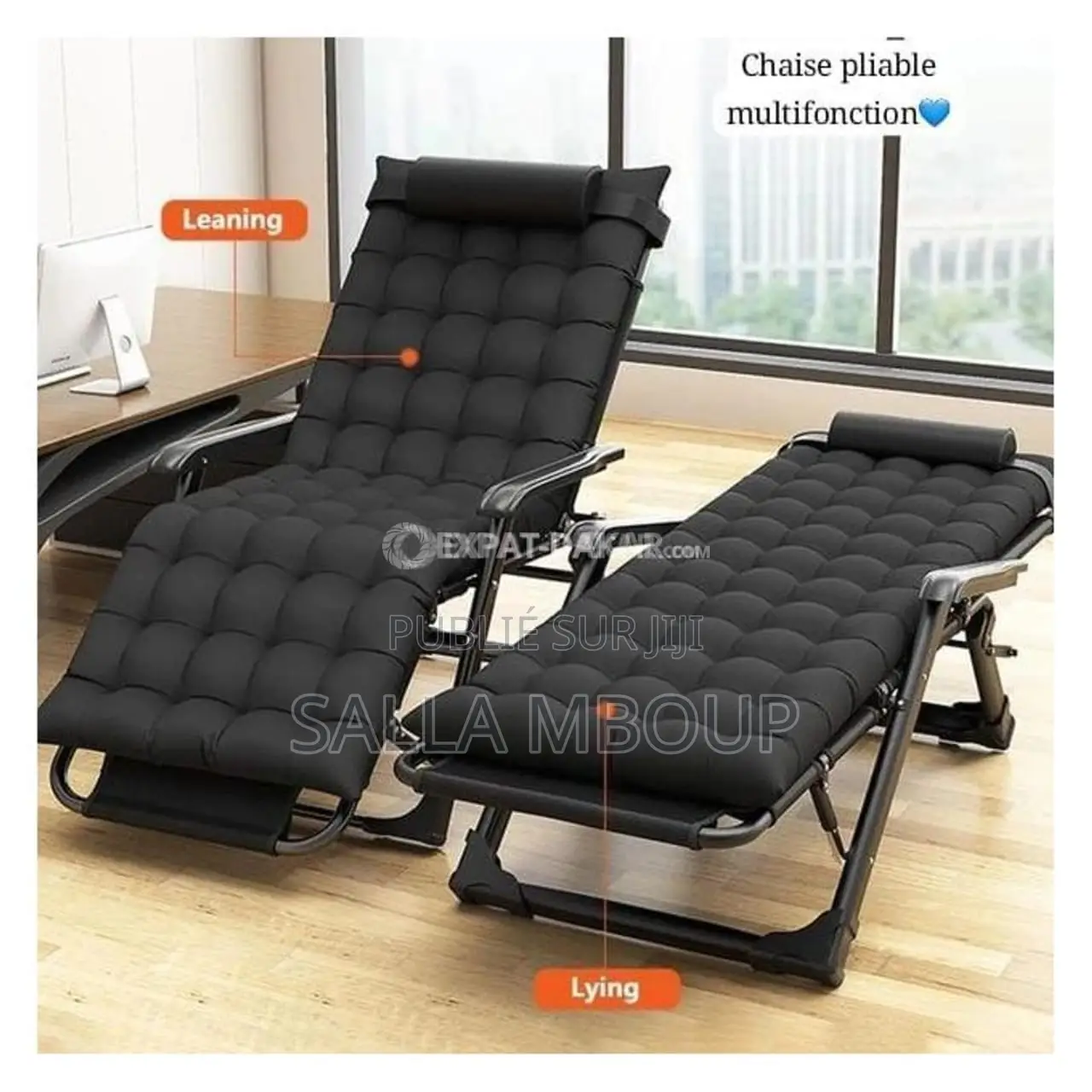 Chaise Pliante Longue Avec Housse