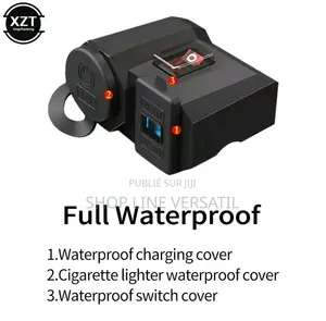 Prise USB Pour Moto 12V Avec Voltmètre