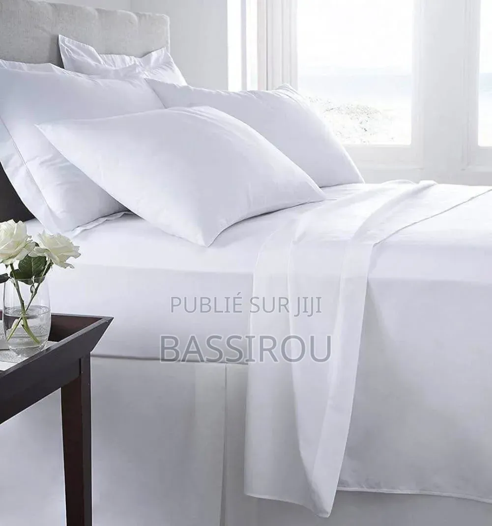 Superbe Draps Blanc Cotons
