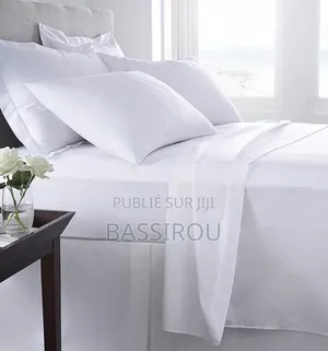 Superbe Draps Blanc Cotons