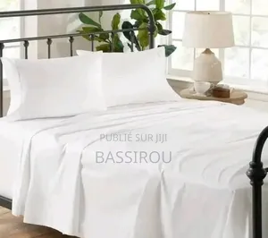 Superbe Draps Blanc Cotons