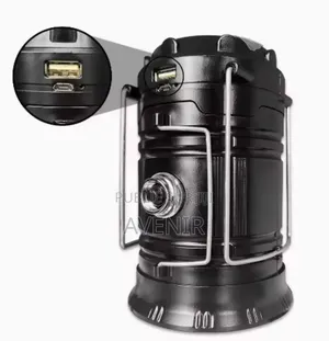Lampe LED Rechargeable Multifonction Avec Recharge Solaire