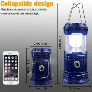 Lampe LED Rechargeable Multifonction Avec Recharge Solaire