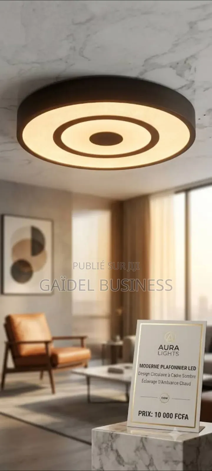 Plafonnier LED Moderne Circulaire – Éclairage Design Économique