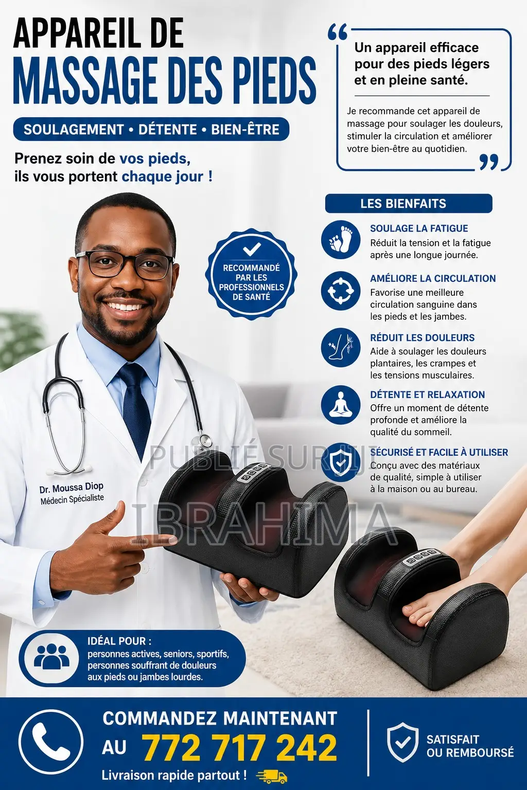 Masseur De Pieds Shiatsu Chauffant – Le Confort Absolu À Domicile