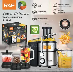 Extracteur De Jus RAF Multifonction 4-en-1 À Large Goulotte