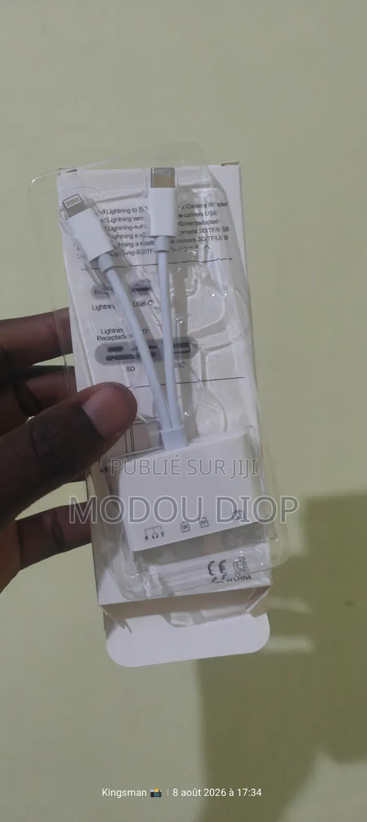 Support Adaptateur De Lecteurs Carte Mémoire 4 en 1