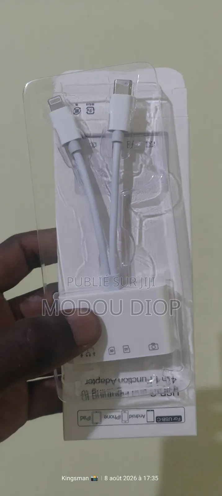 Support Adaptateur De Lecteurs Carte Mémoire 4 en 1