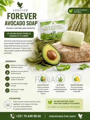 Forever Aloe Avocado Body and Face Soap