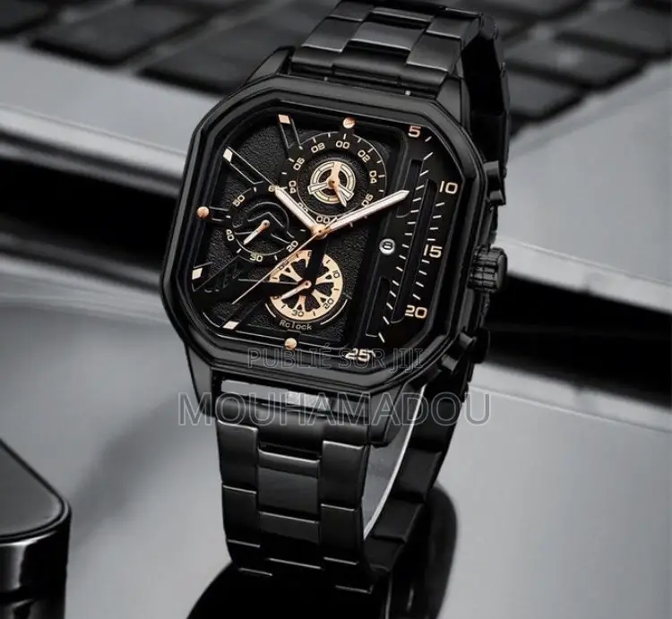 Ensemble 4 Pièces Montre,collier,bague Et Bracelet