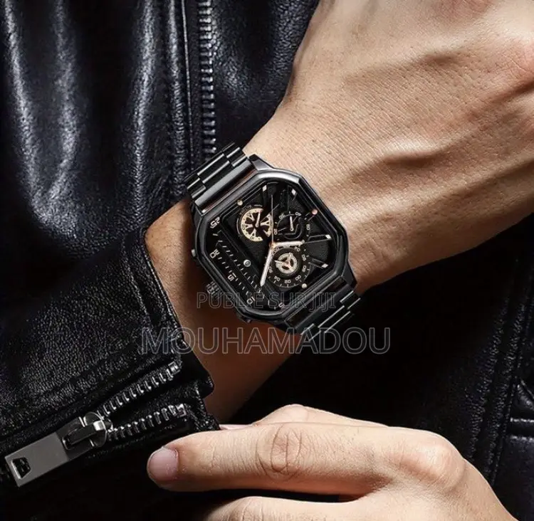 Ensemble 4 Pièces Montre,collier,bague Et Bracelet