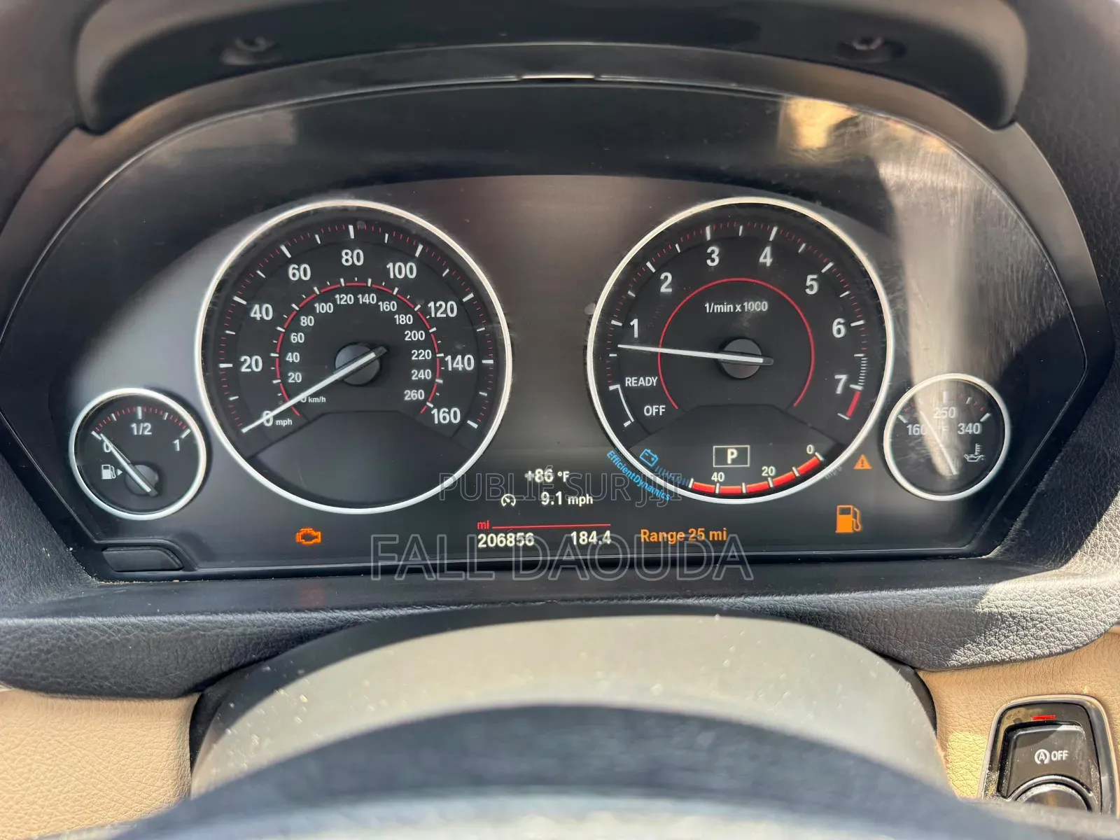 BMW 328i 2016 Rouge