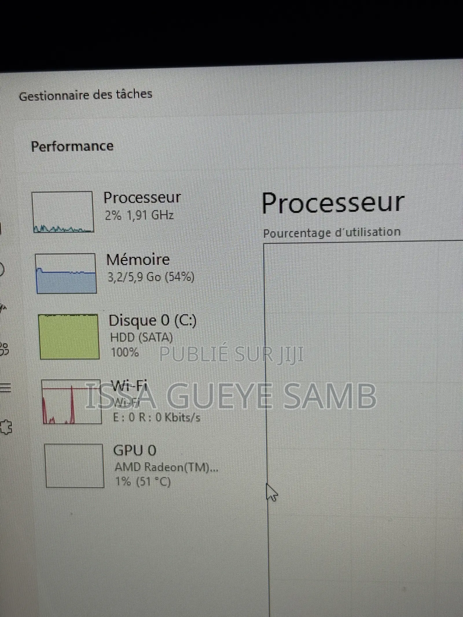 Ordinateur portable HP 15-dw3031 8GB AMD Ryzen 7 HDD 500GB