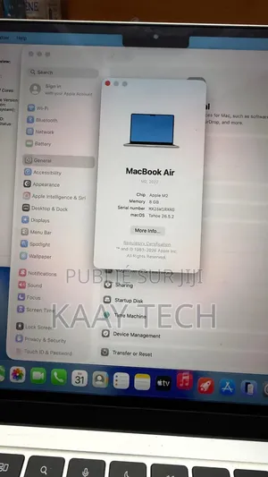 Nouveau Apple MacBook Air 2022 M2 8GB Apple M2 SSD 256GB